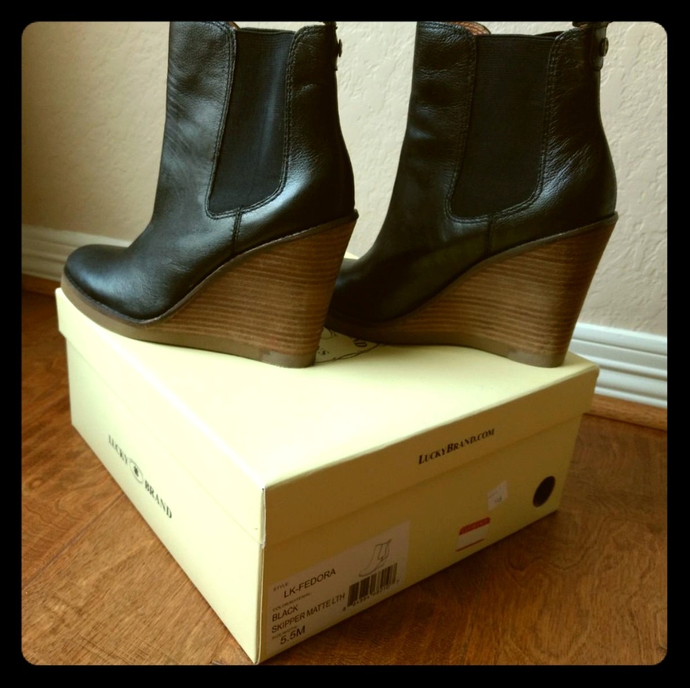 Lucky Brand Wedge Booties